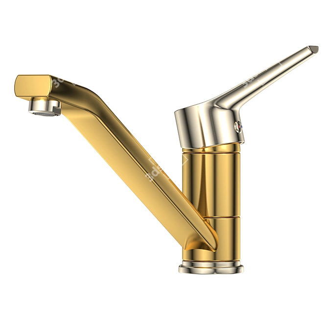 Sleek Faucet F6 - V-Ray Ready 3D model image 4