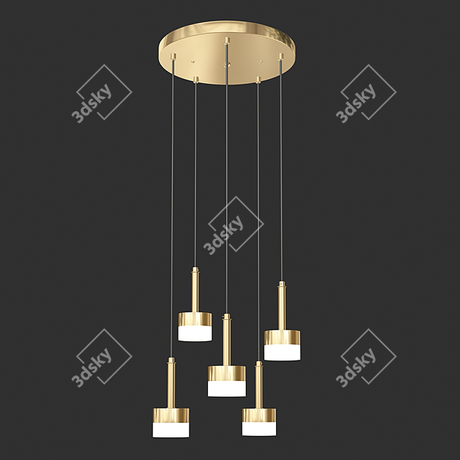 Modern LED Pendant Light: Lans 3D model image 2