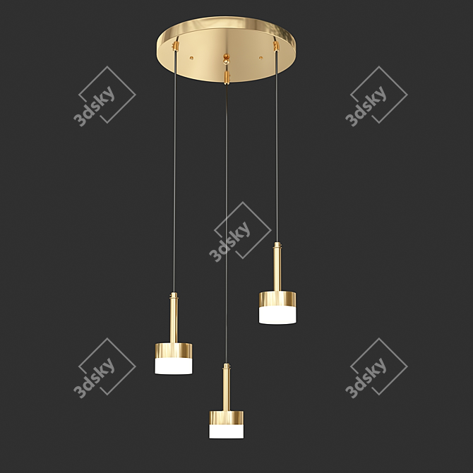 Modern LED Pendant Light: Lans 3D model image 3