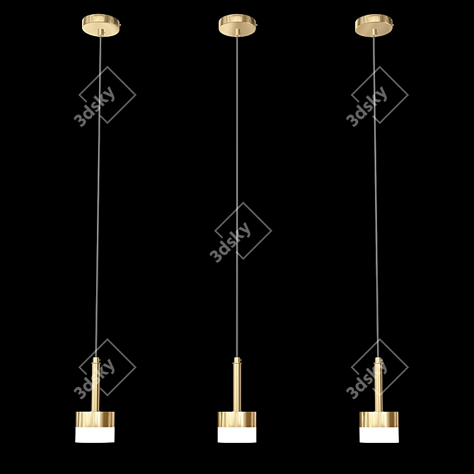 Modern LED Pendant Light: Lans 3D model image 4