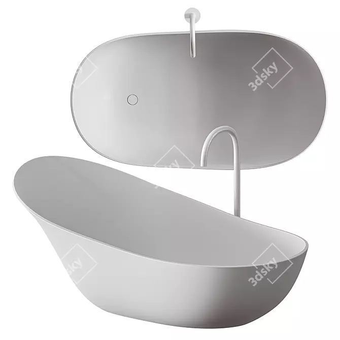Lancetta Luxe Bathtub 3D model image 2