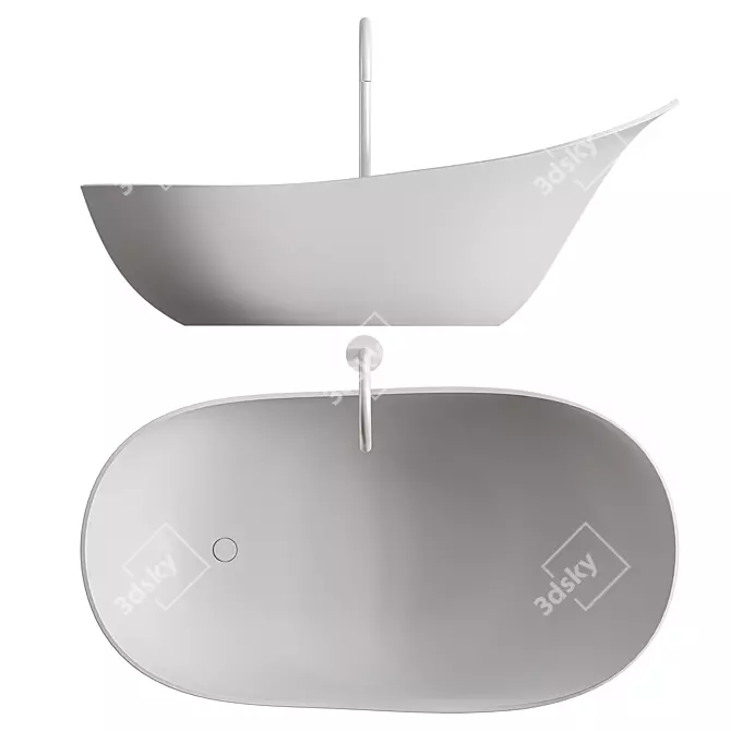 Lancetta Luxe Bathtub 3D model image 3