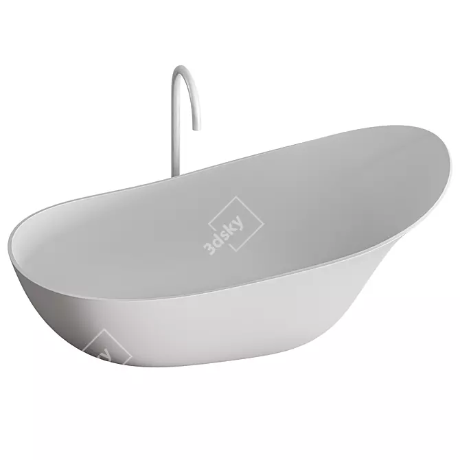 Lancetta Luxe Bathtub 3D model image 4