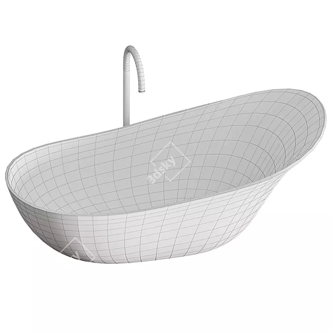 Lancetta Luxe Bathtub 3D model image 6