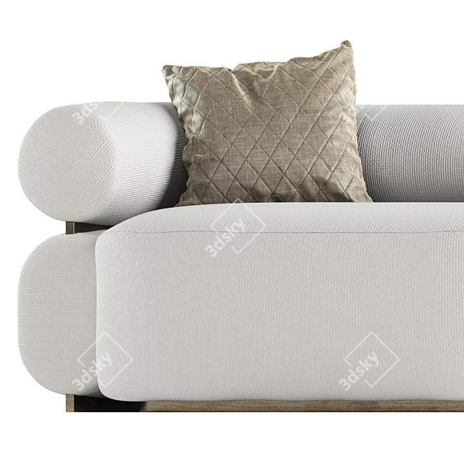 Vitra Modern Sofa: Stylish, Comfortable & Timeless 3D model image 2