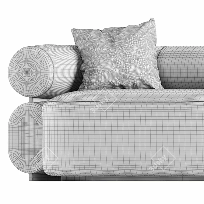 Vitra Modern Sofa: Stylish, Comfortable & Timeless 3D model image 4