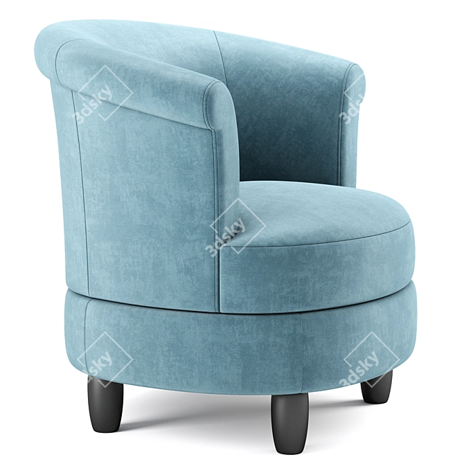 Modern Swivel Chair: Phoebe 3D model image 4