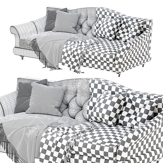 Luxury Nicoline Zeus Sofa 3D model image 3