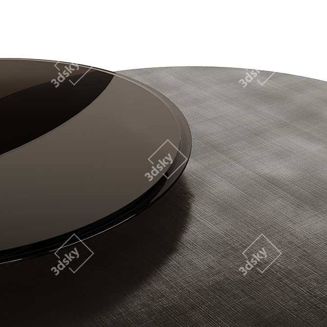 Cattelan Arena Bond: Elegant Gray Brushed Table 3D model image 3