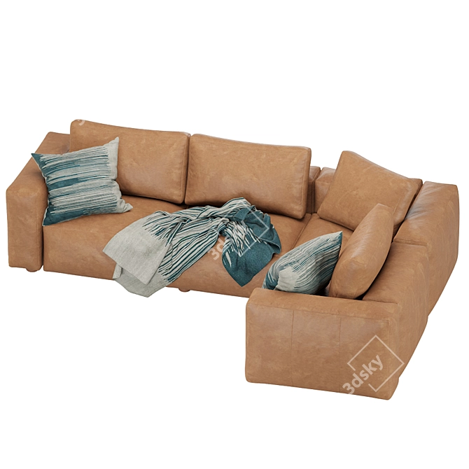 Sleek and Stylish Soren Modular Sofa 3D model image 6