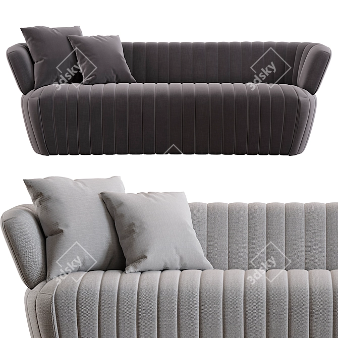 Joseph 2014 Sofa: Sleek, Stylish and Spacious 3D model image 1