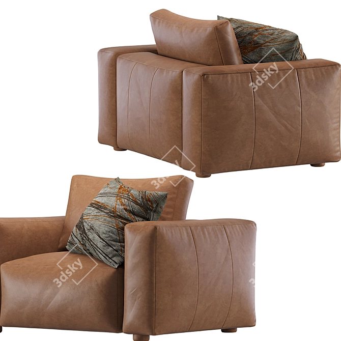 Coco Republic Soren Accent Chair 3D model image 5