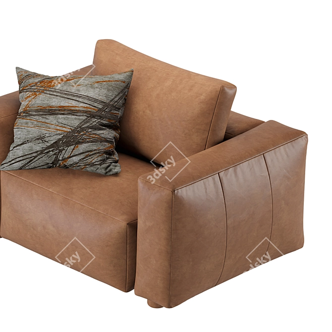 Coco Republic Soren Accent Chair 3D model image 6