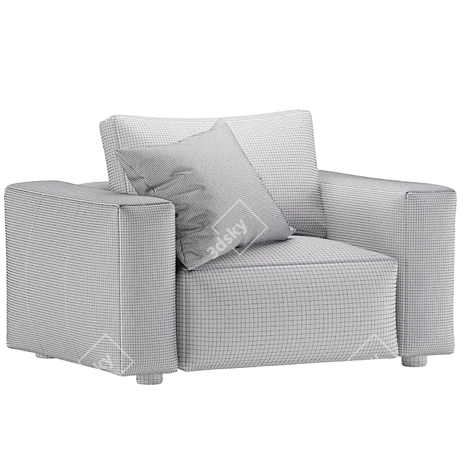 Coco Republic Soren Accent Chair 3D model image 7