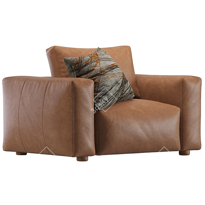 Coco Republic Soren Accent Chair 3D model image 8