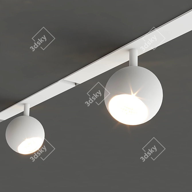 Modular Pista Marbulito Track: Innovative Lighting Solution 3D model image 4