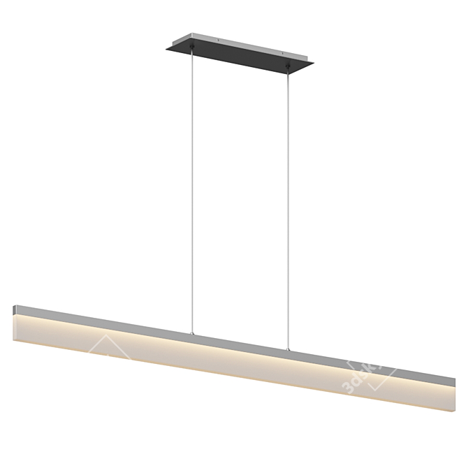 Sleek Nuova LED Suspension Light 3D model image 3