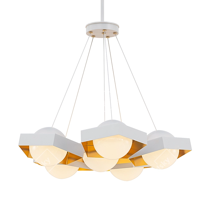 Modern LED Pendant Light 3D model image 1