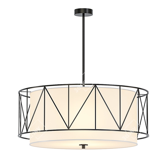 Elegant 4Lt Pendant (10684|52072BK) 3D model image 1