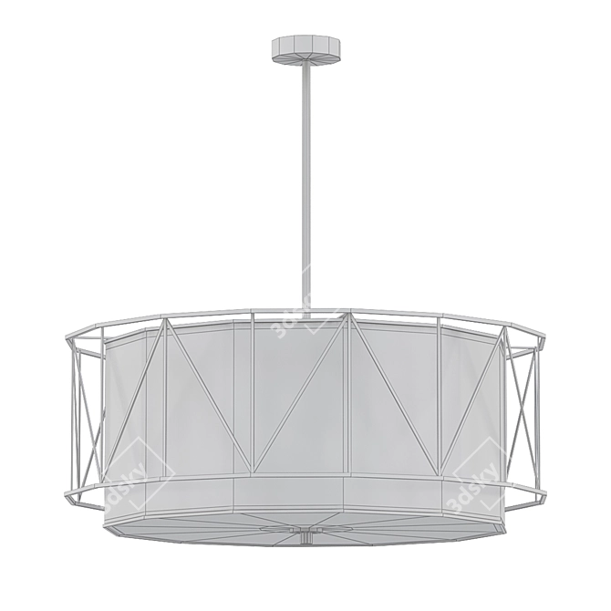 Elegant 4Lt Pendant (10684|52072BK) 3D model image 2