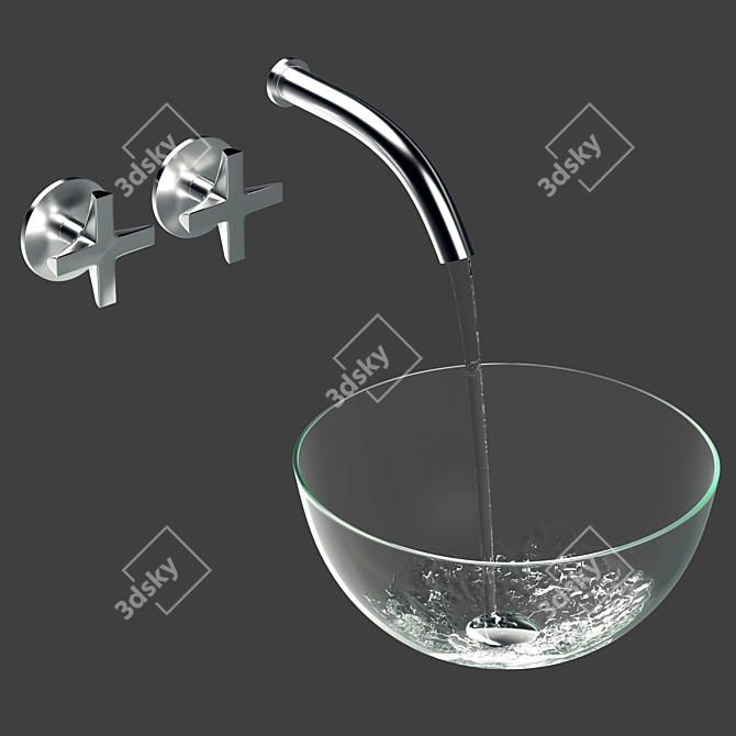 Ceadesign Faucet + Washbasin Set 3D model image 7