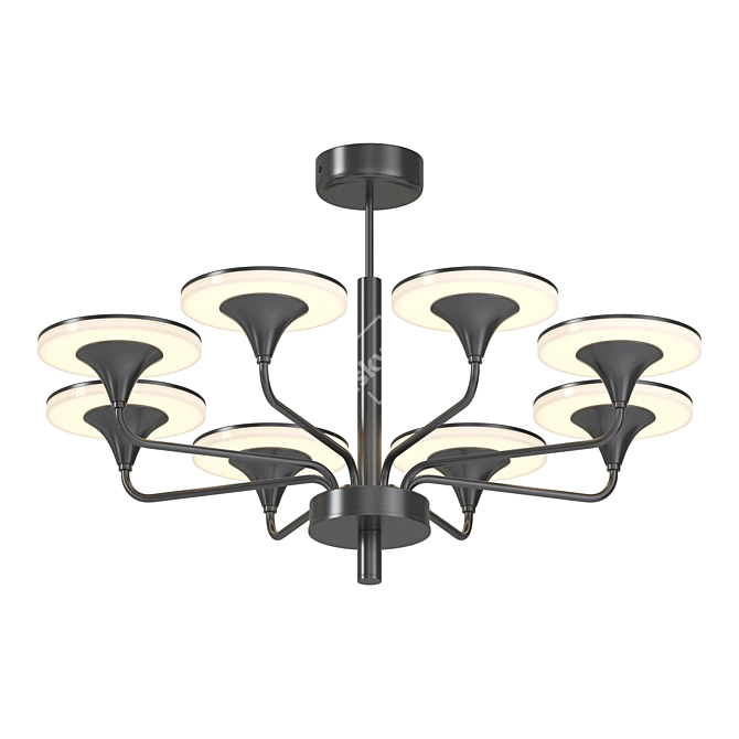 PILLAR 8 LED Chandelier 3D model image 1