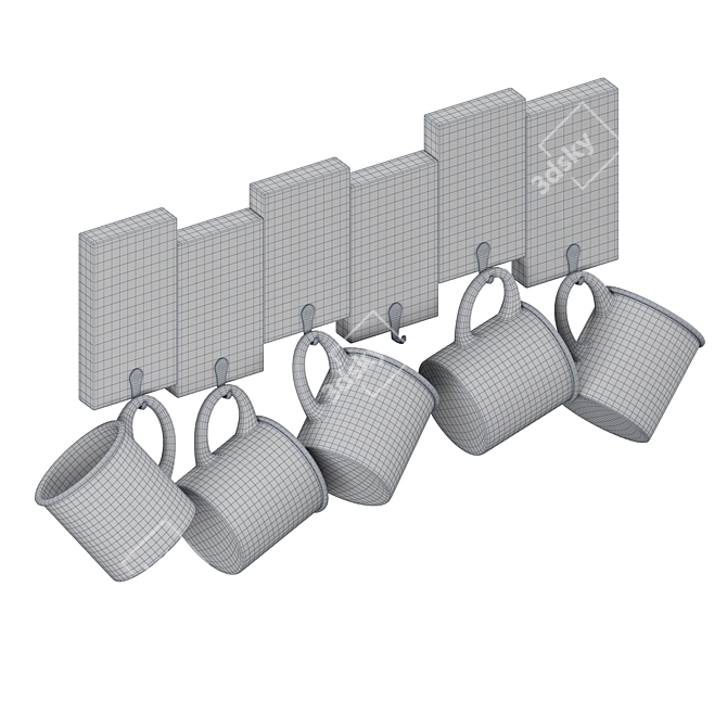 PBR Kitchen Accessories: High Poly Model with 2K Textures 3D model image 5