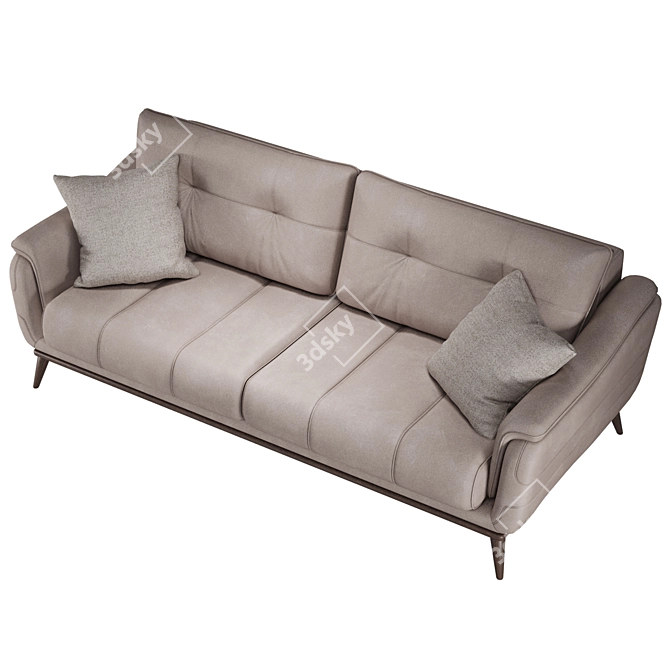 Elegant Como Sofa: Timeless Comfort 3D model image 3