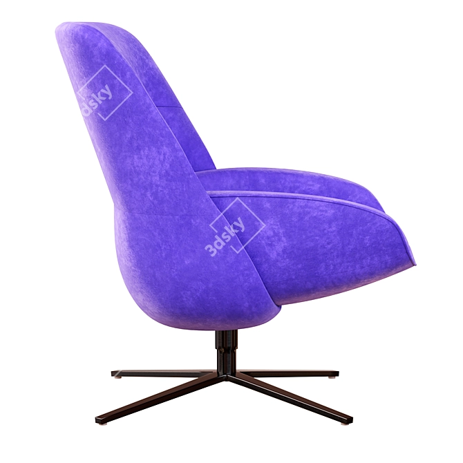 Elegant Hilco Armchair: Modern Design 3D model image 3