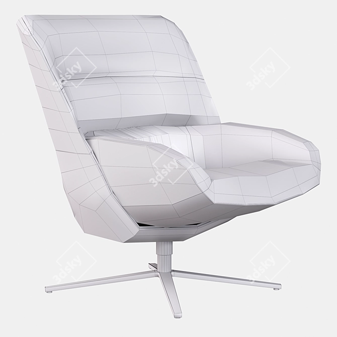 Elegant Hilco Armchair: Modern Design 3D model image 4