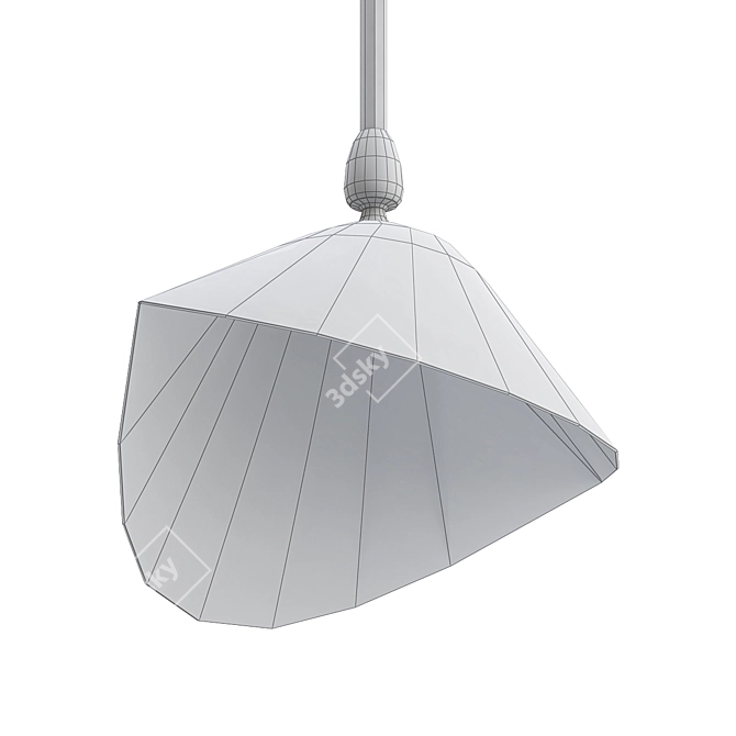 Sleek Pendant Light Fixture 3D model image 2