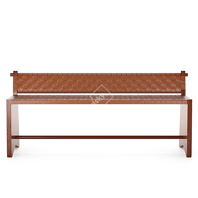 Augustin Rose Luxury Bench 3D model image 2