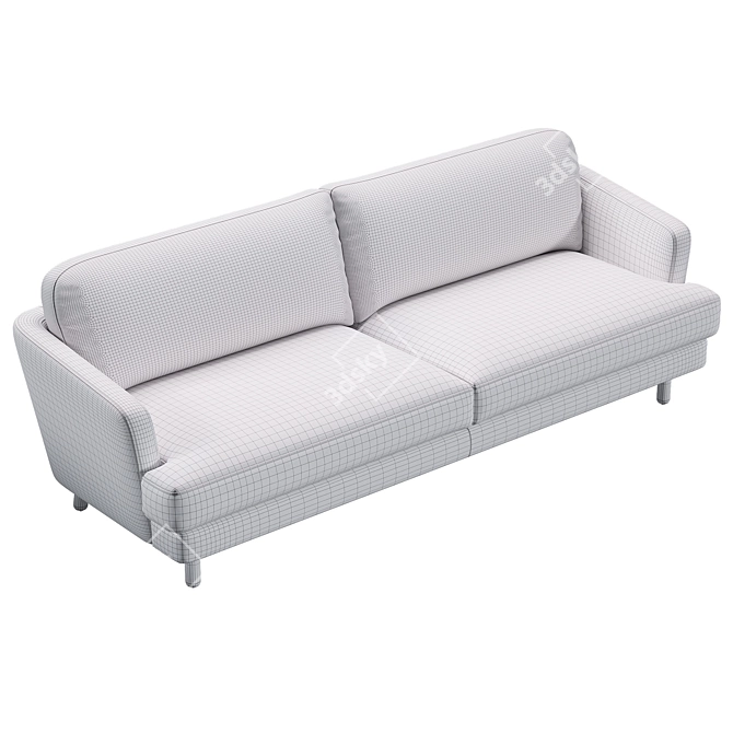 Yukon KAZA: Stylish 3-Seater Sofa 3D model image 4