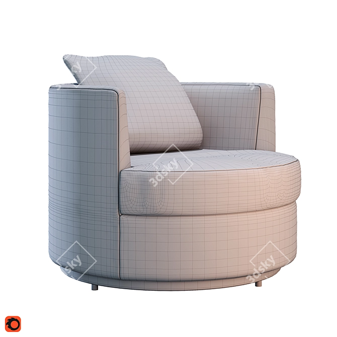 Felix Eichholtz 2014: Luxurious Swivel Chair 3D model image 4