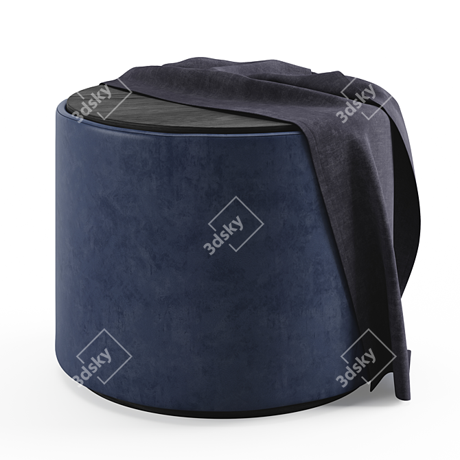 Elegant Pilar Pouf: Comfort and Style 3D model image 3