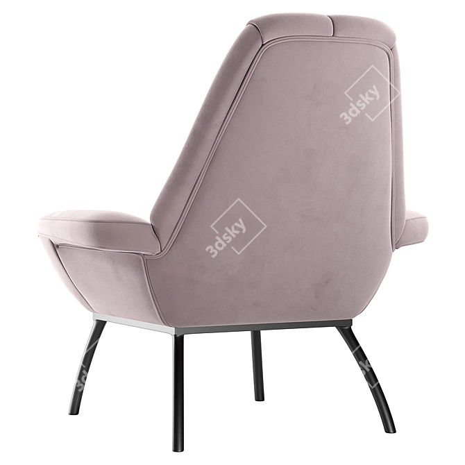 Bardox Armchair: Stylish Comfort in PBR 3D model image 4