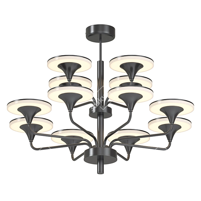 Lampatron PILLAR 12 LED Chandelier 3D model image 1