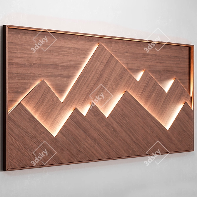 Mountain Mist Wall Panel 3D model image 3