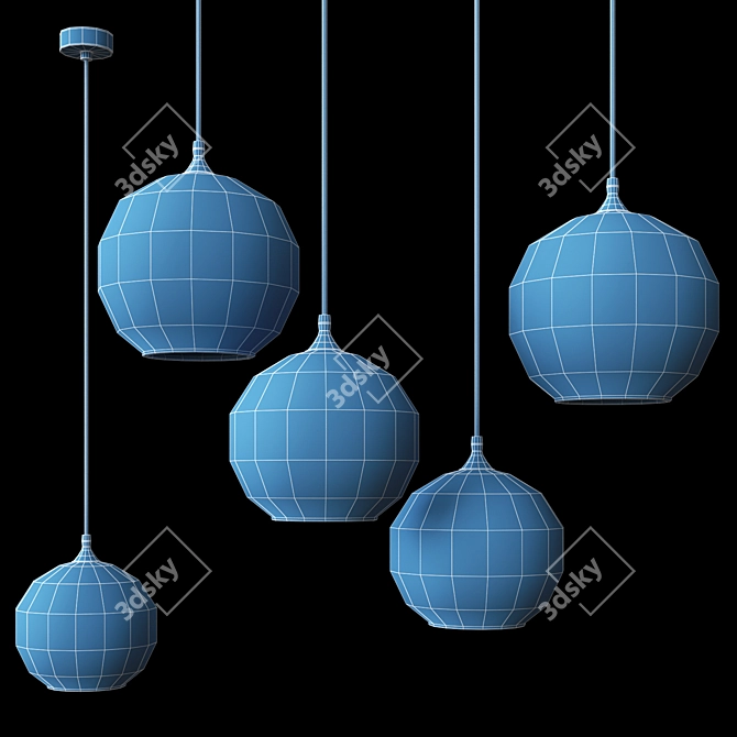 Romatti Quiozel Pendant Light - Versatile and Stylish 3D model image 2