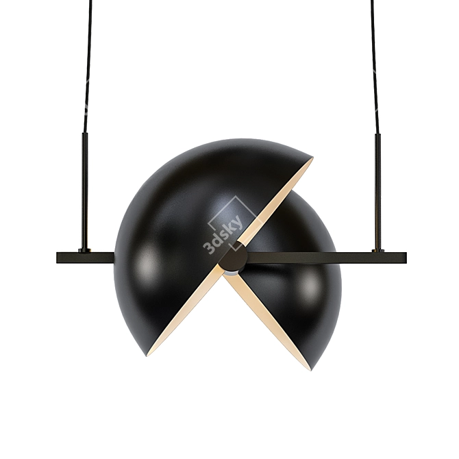 Modern Trapeze Pendant Light 3D model image 1