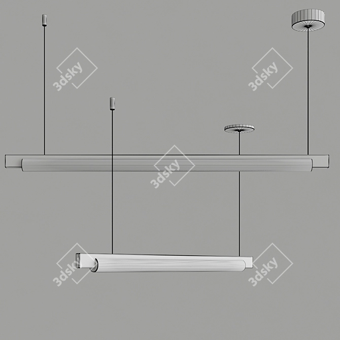 Modern Keel LED Pendant 3D model image 2