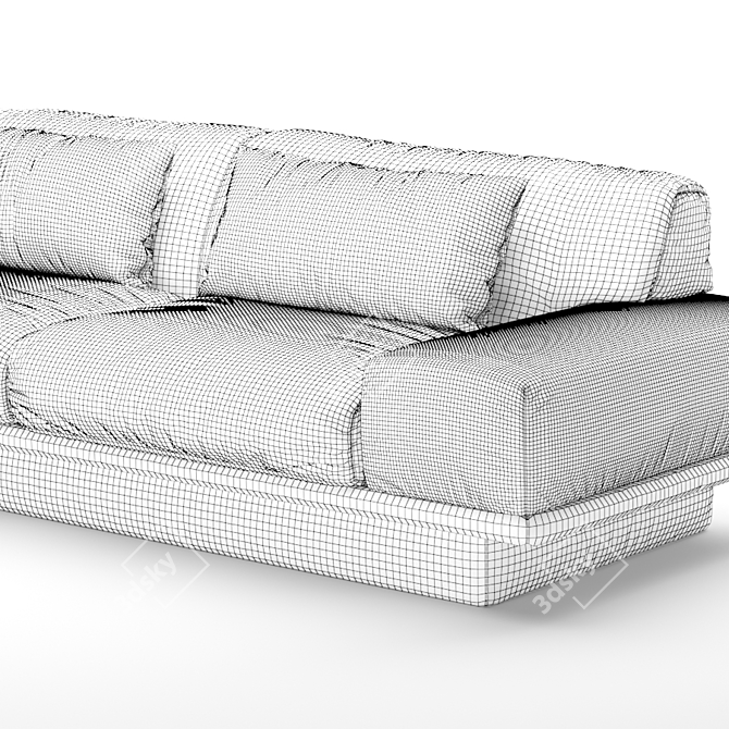 Geometric Elegance: Agent 86 Sofa 3D model image 5