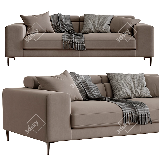 Italian Elegance: Ditre Italia Anderson Sofa 3D model image 2