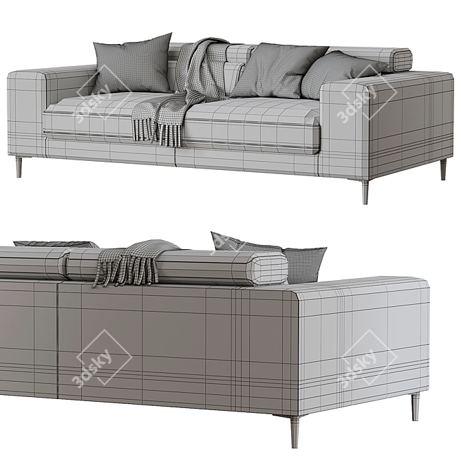 Italian Elegance: Ditre Italia Anderson Sofa 3D model image 4
