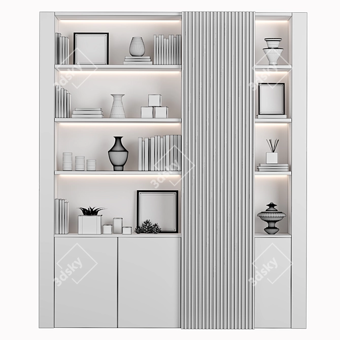 Versatile Multi-Level Storage Rack 3D model image 3