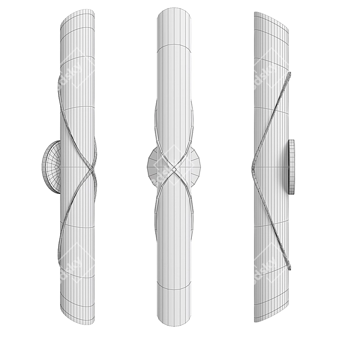 Elegant Roxbury Sconce: Timeless Design 3D model image 2