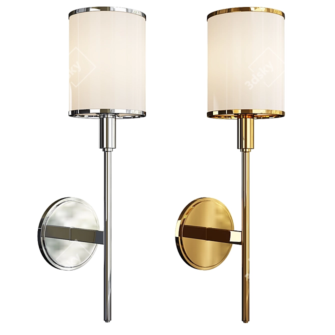 Elegant Aberdeen Sconce 3D model image 1
