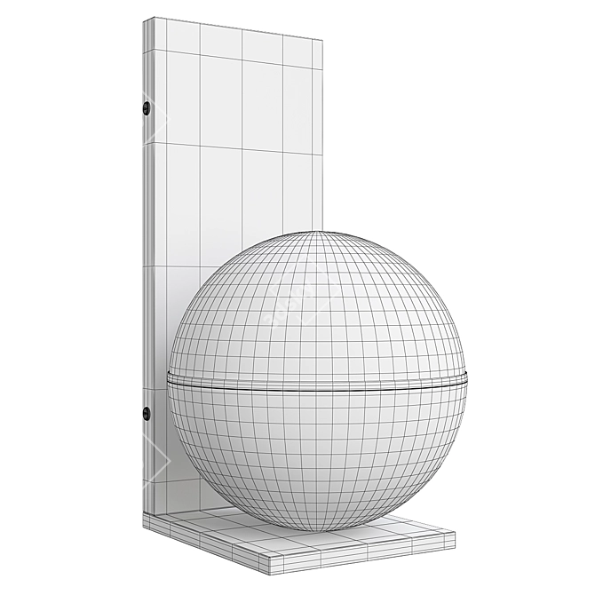 Elegant Akova Wall Sconce 3D model image 2