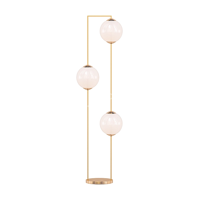 Elegant Cosmos Floor Lamp 3D model image 1
