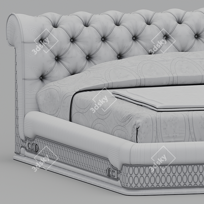 Visionnaire Laurence Bed: Perfect Harmony of Luxury and Comfort 3D model image 5